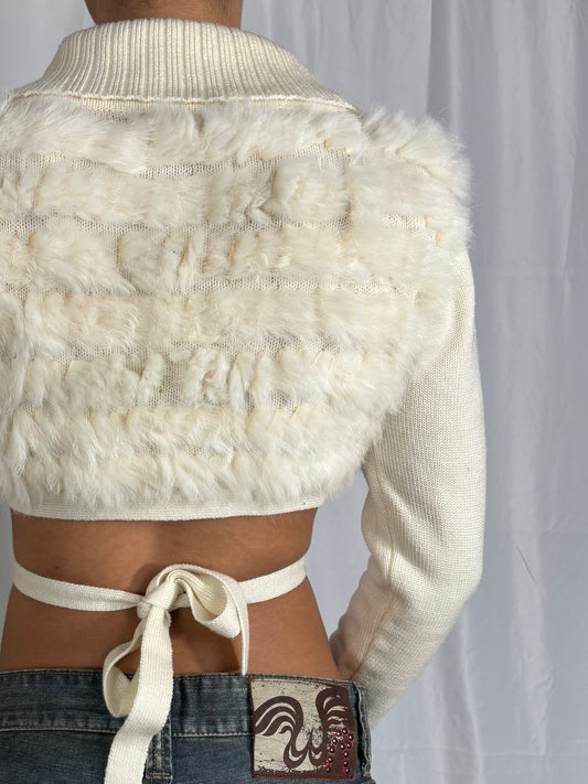 Gilet cache coeur à poiles René Derhy