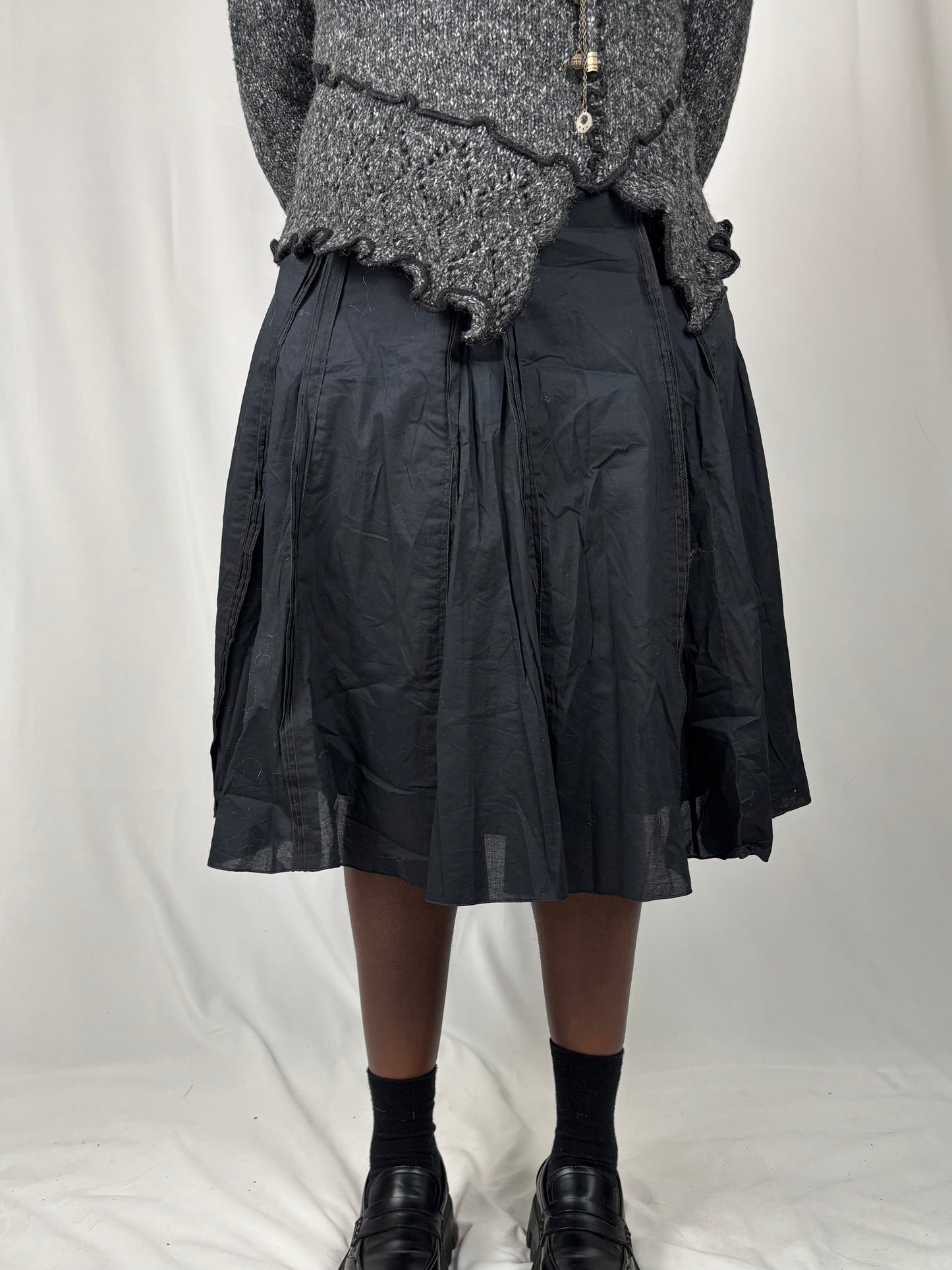 Jupe à volants noire