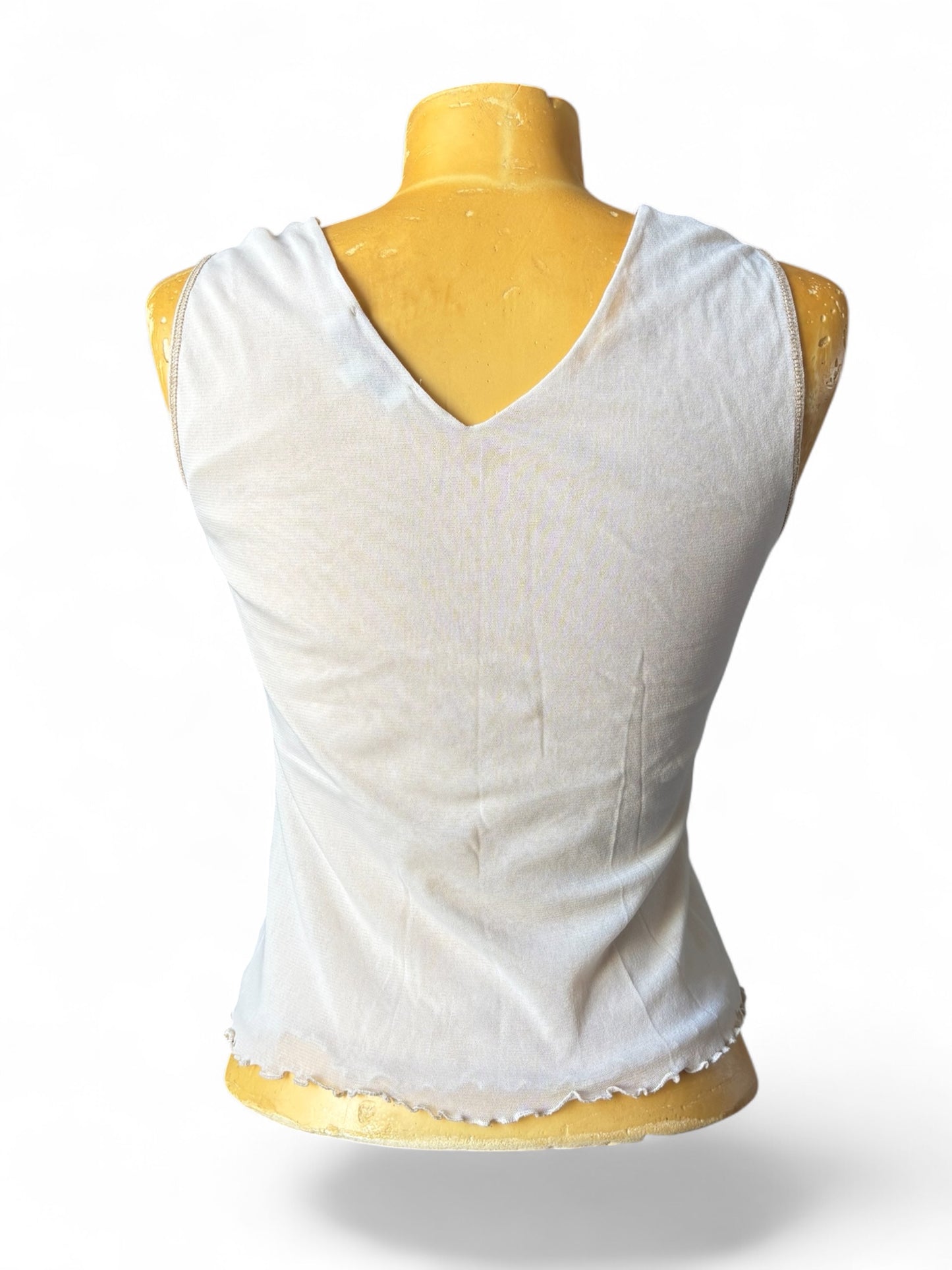 Débardeur mesh motif patchwork