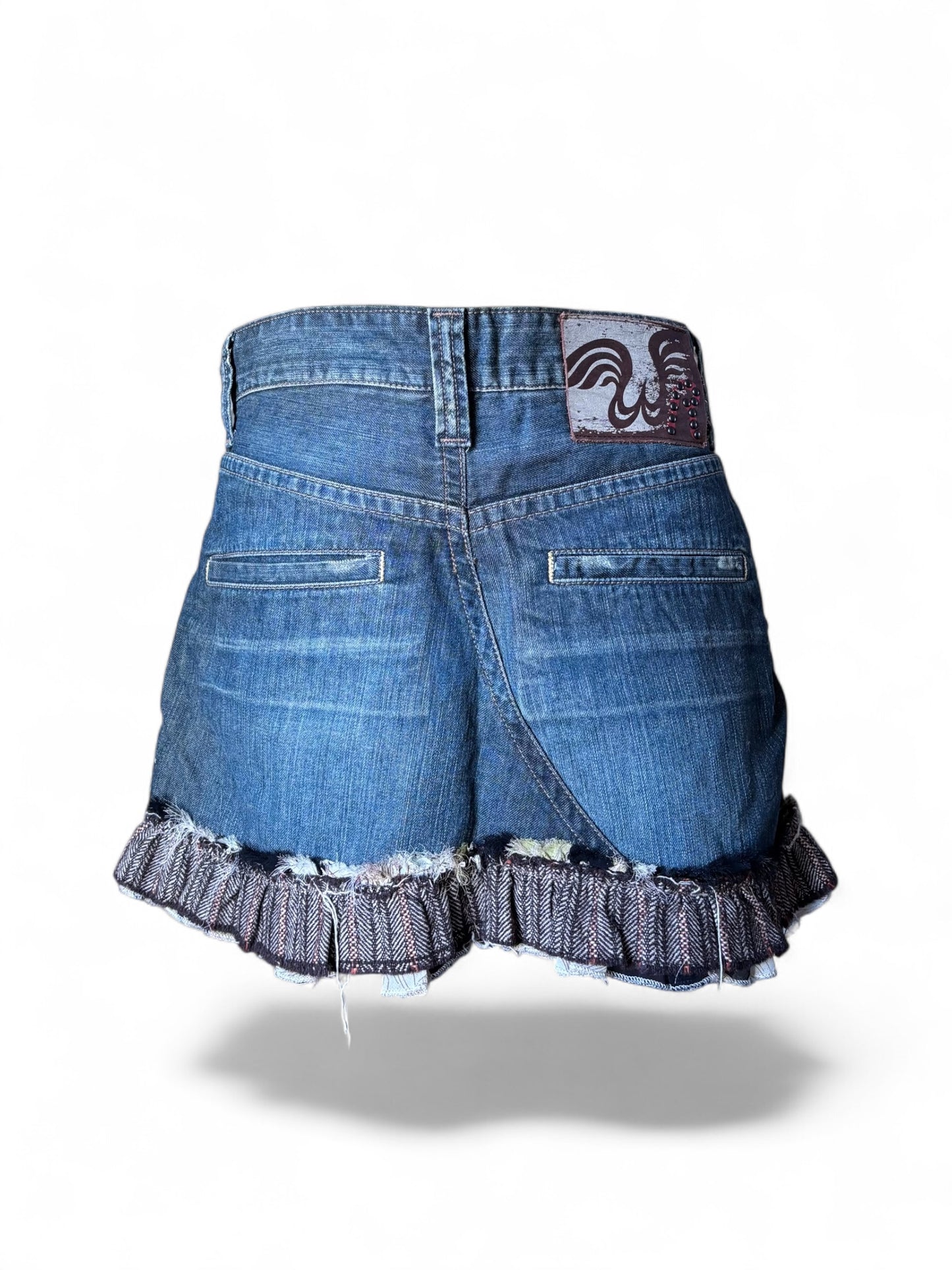 Jupe broderie papillon