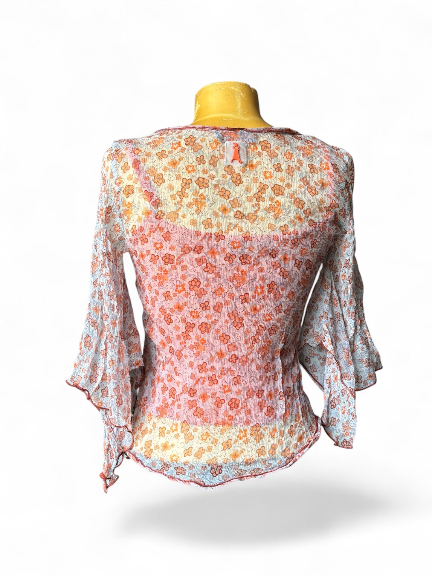Top mesh manches papillon Cop Copine
