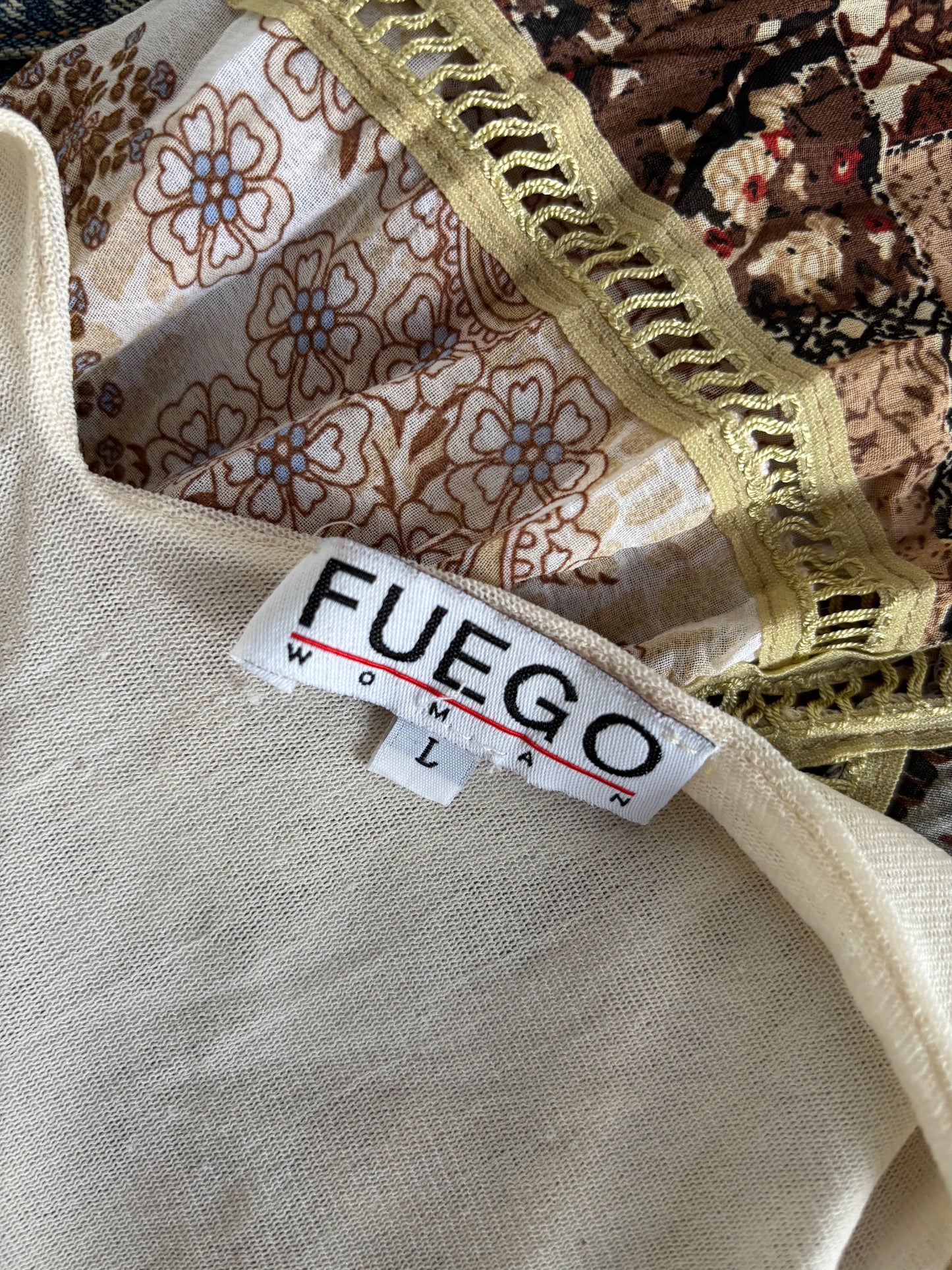 Débardeur mesh motif patchwork