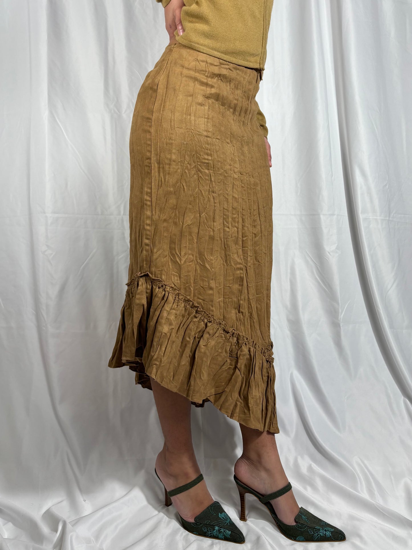 Jupe asymetrique effet daim