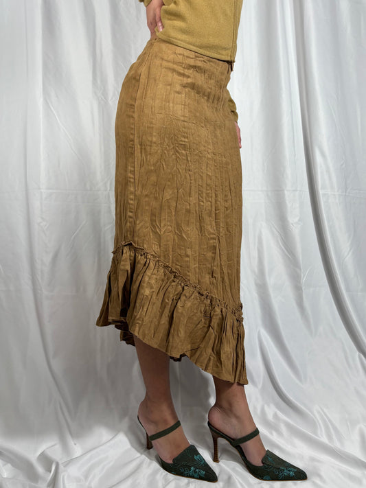 Jupe asymetrique effet daim