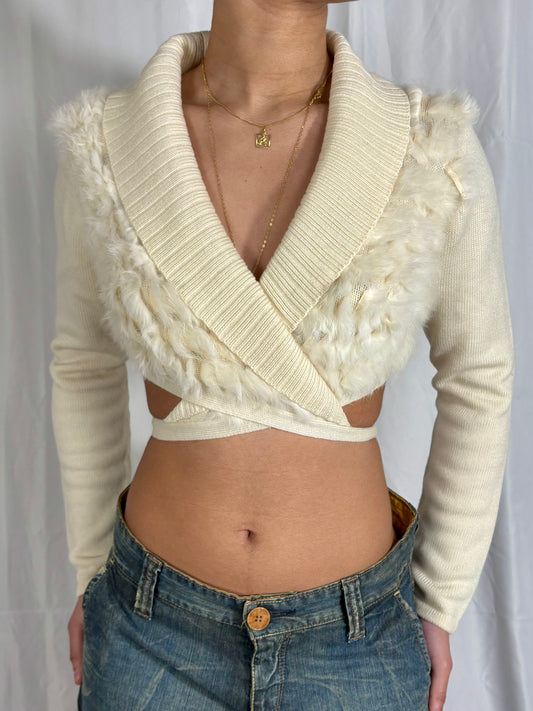 Gilet cache coeur à poiles René Derhy