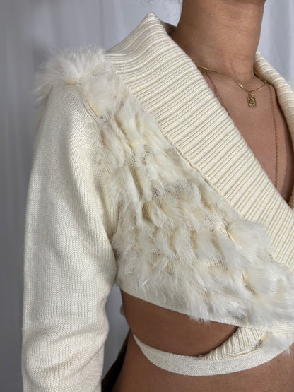 Gilet cache coeur à poiles René Derhy