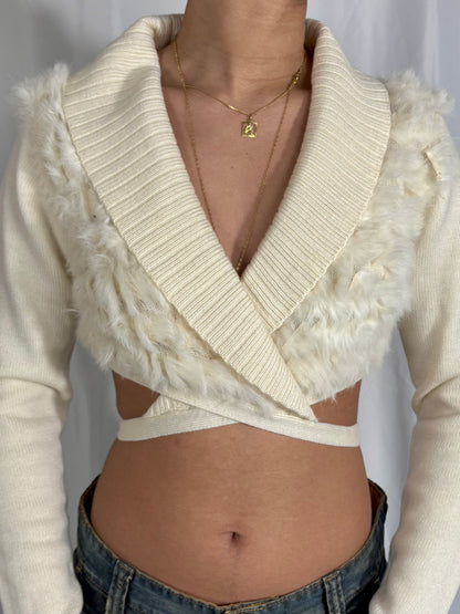 Gilet cache coeur à poiles René Derhy