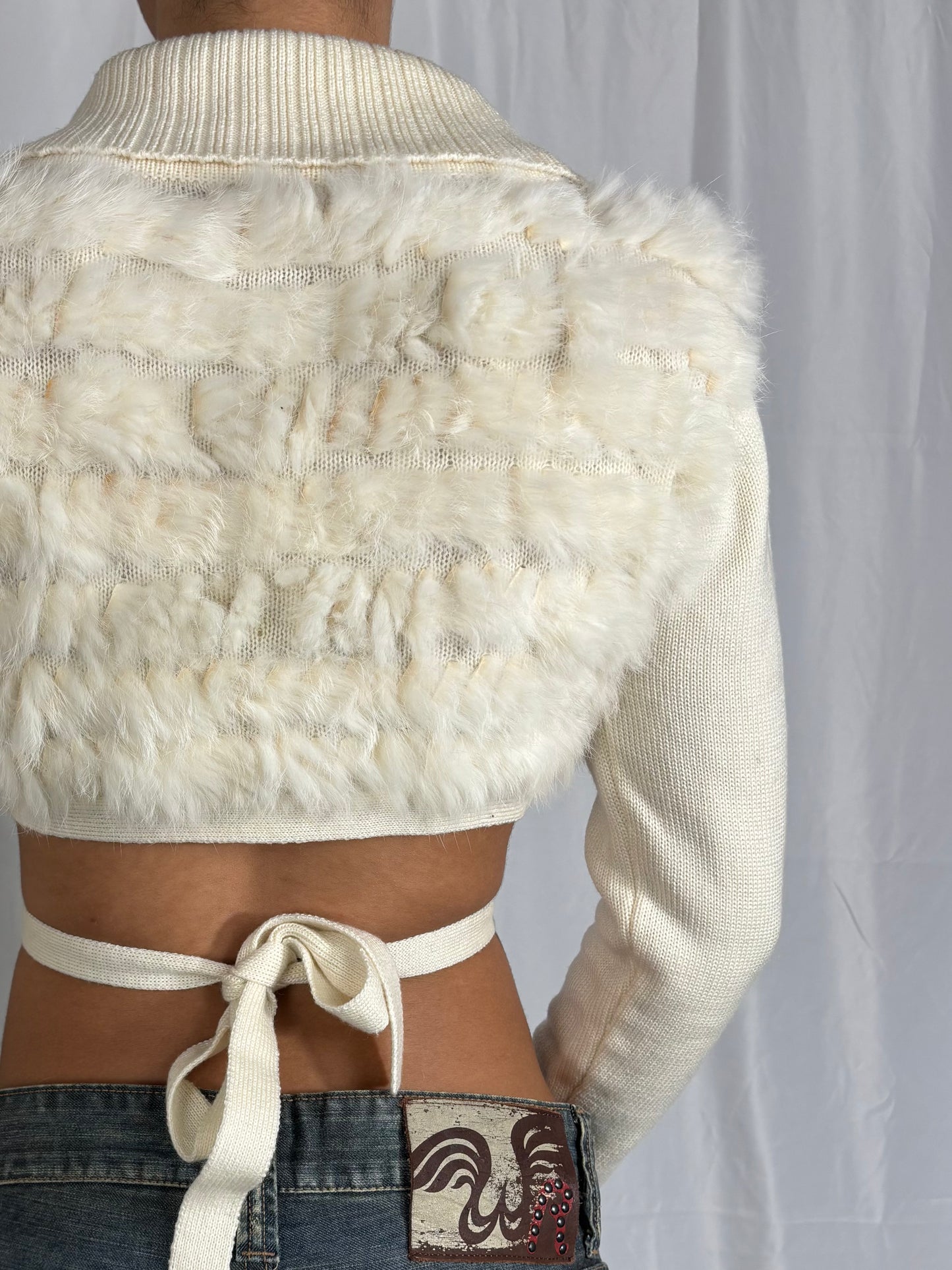 Gilet cache coeur à poiles René Derhy