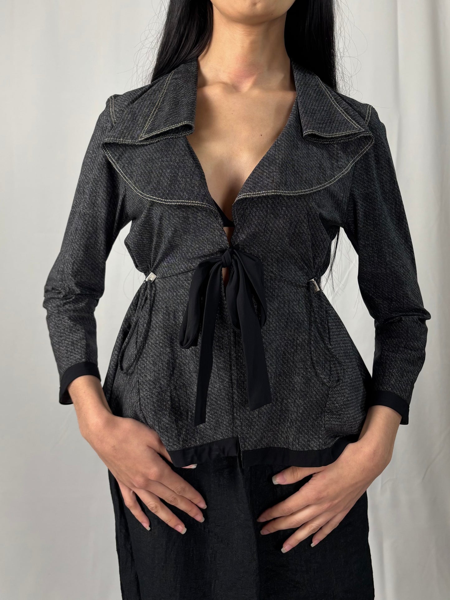 Veste cinté à nouer