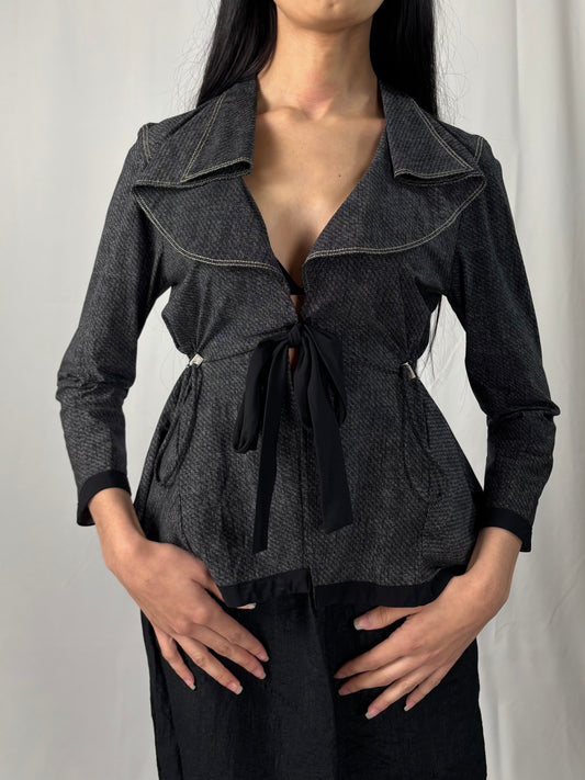 Veste cinté à nouer