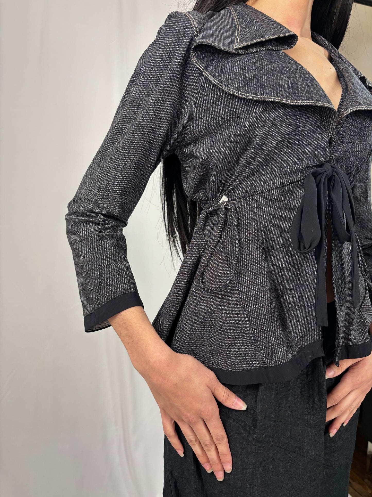 Veste cinté à nouer