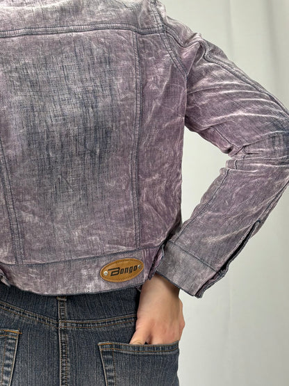 Veste degradée effet velours rose/violet