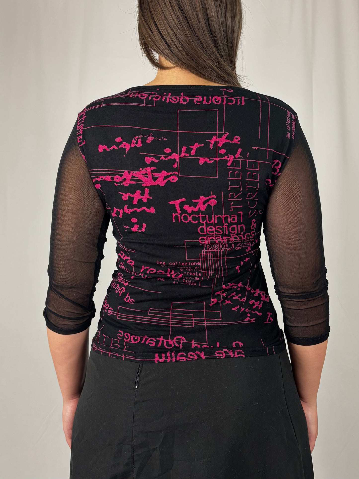 Teeshirt mesh et fuschia