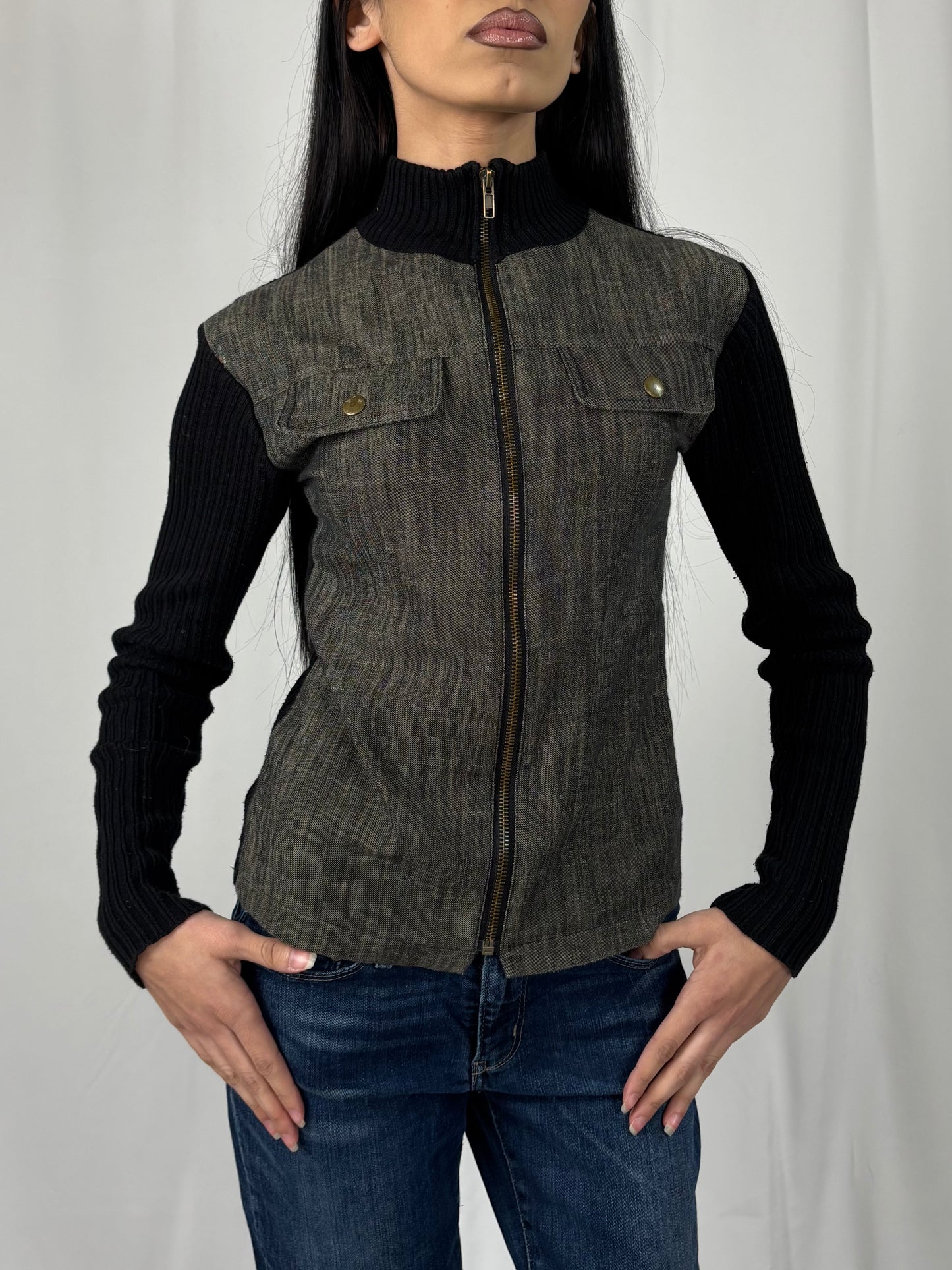 Veste zip bi matiere