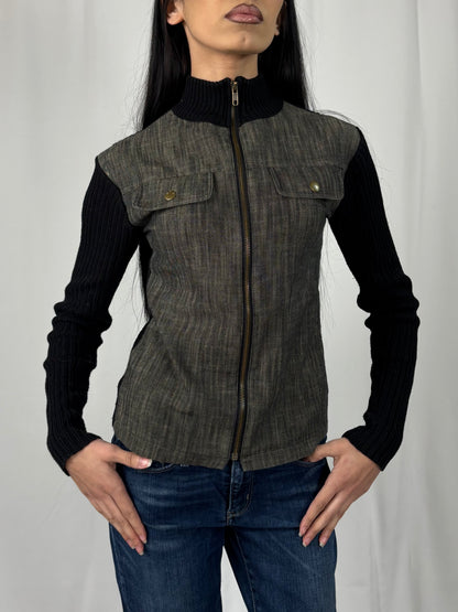 Veste zip bi matiere