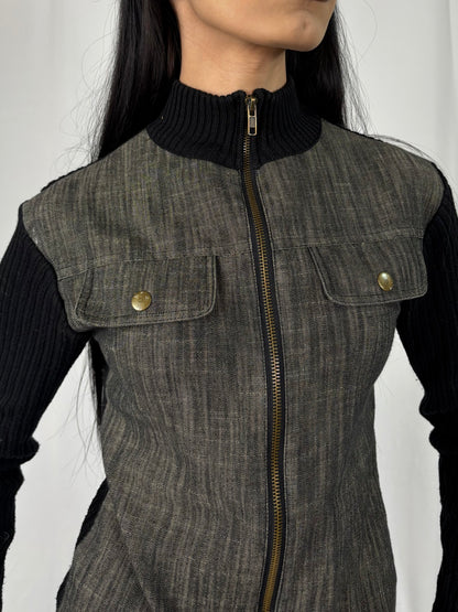 Veste zip bi matiere