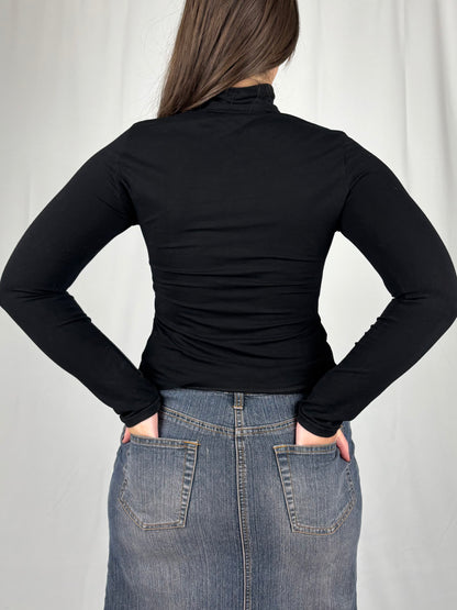 Veste zip caligraphie argenté