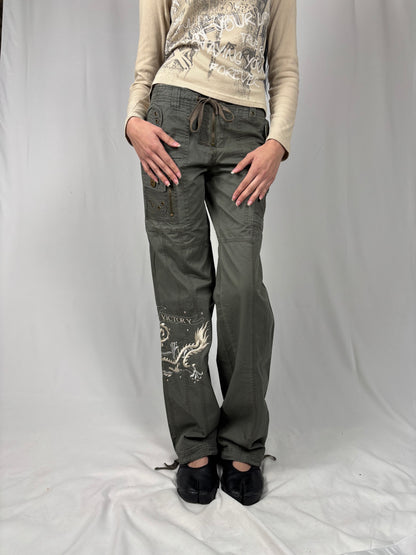 Pantalon corset kaki