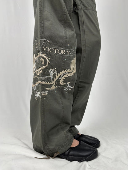 Pantalon corset kaki
