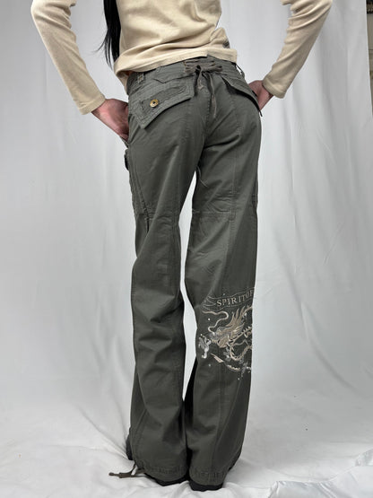 Pantalon corset kaki