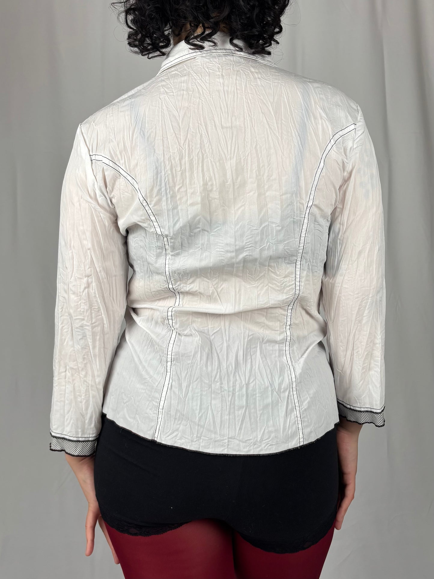 Chemisie zip rose rouge