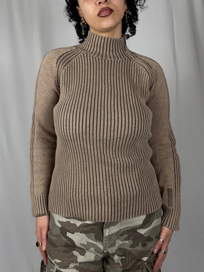 Pull cotelé col zip Chevignon