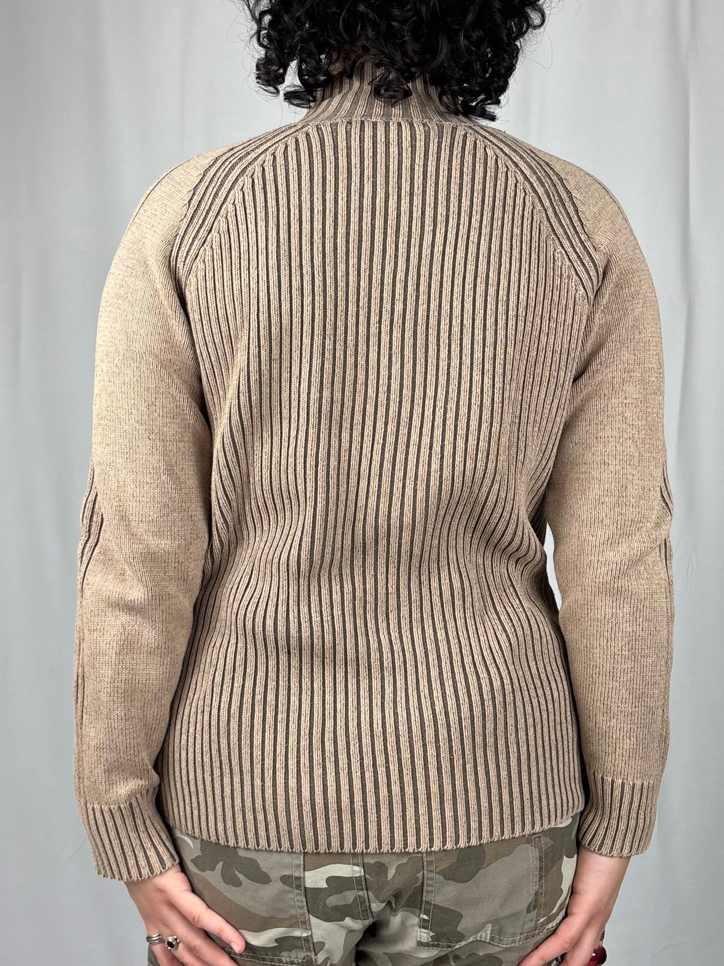 Pull cotelé col zip Chevignon