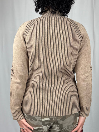 Pull cotelé col zip Chevignon
