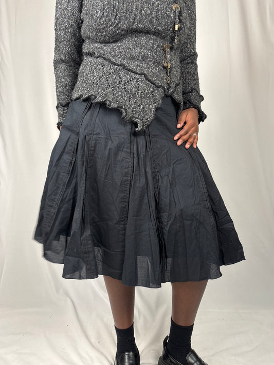 Jupe à volants noire