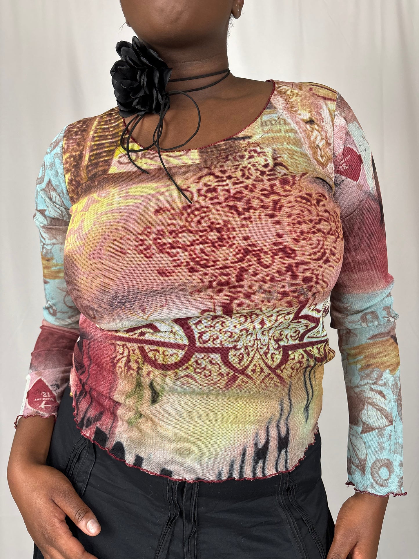 Top mesh esprit boheme