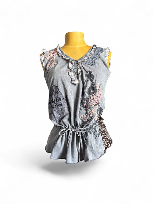 Top sans manche à Broderie René Derhy