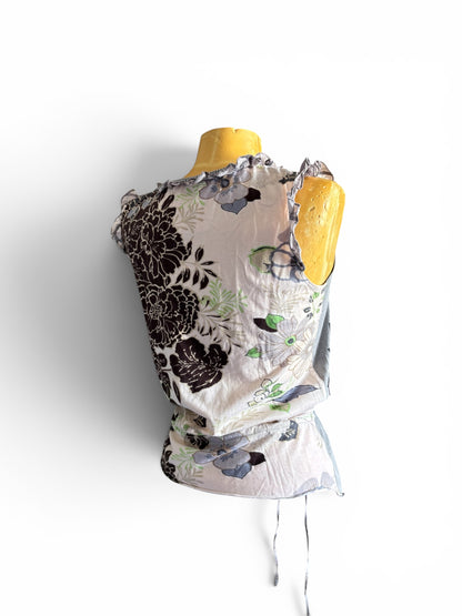Top sans manche à Broderie