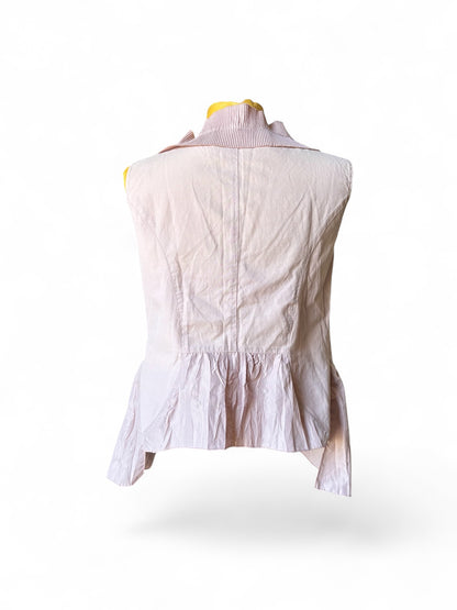Chemisier sans manches zip romantique