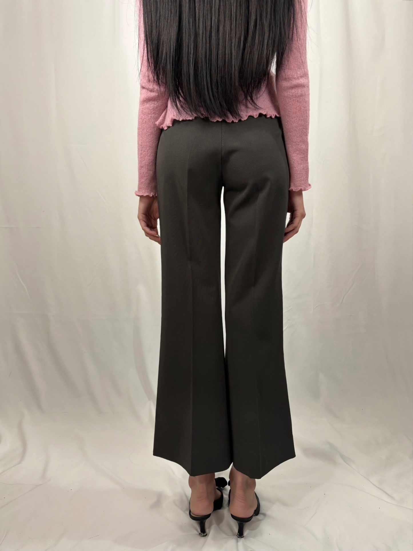 Pantalon tailleur bouble strass